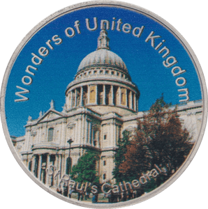 2013 WONDERS OF THE WORLD ST PAUL'S CATHEDRAL MEDALLION - WORLD COINS - Cambridgeshire Coins
