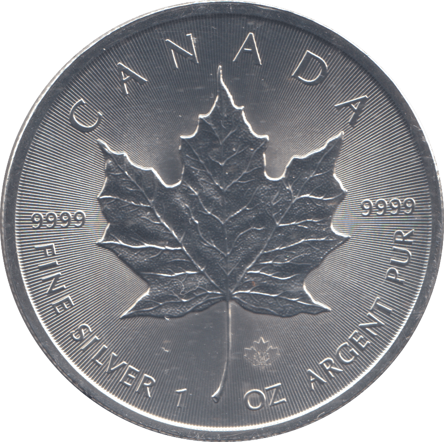 2014 1 OZ SILVER FIVE DOLLAR CANADA MAPLE LEAF - WORLD COINS - Cambridgeshire Coins