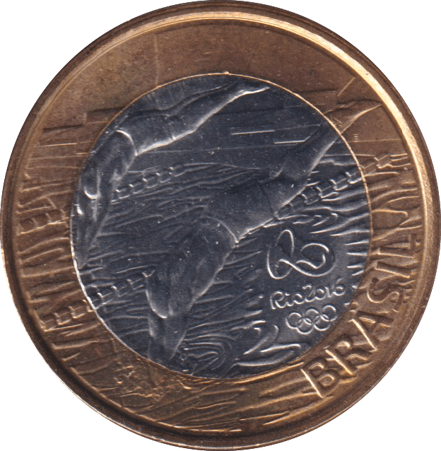 2014 1 REAL OLYMPIC DIVING BRAZIL - WORLD COINS - Cambridgeshire Coins