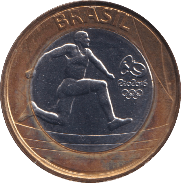2014 1 REAL OLYMPIC TRIPLE JUMP BRAZIL - WORLD COINS - Cambridgeshire Coins