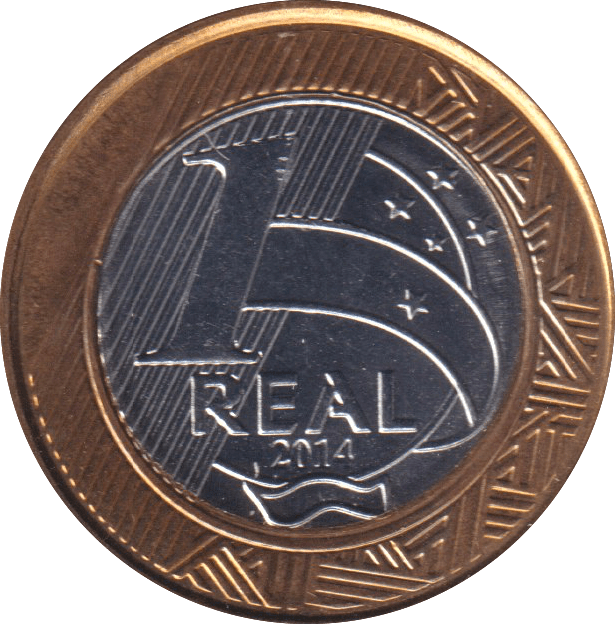 2014 1 REAL OLYMPIC TRIPLE JUMP BRAZIL - WORLD COINS - Cambridgeshire Coins