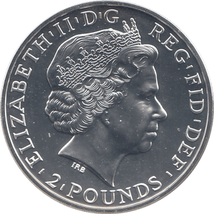 2014 10 OUNCE SILVER YEAR OF THE HORSE 2 POUNDS ( BU ) - WORLD COINS - Cambridgeshire Coins