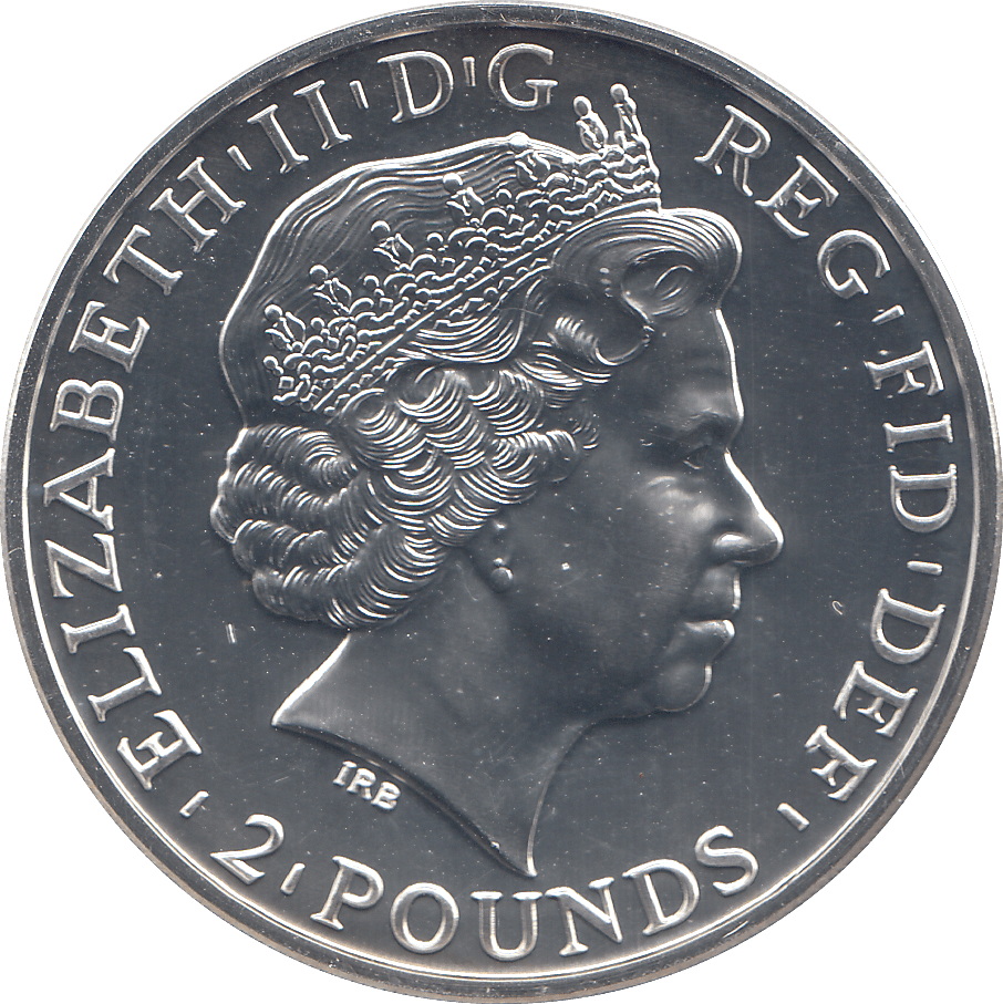 2014 10 OUNCE SILVER YEAR OF THE HORSE 2 POUNDS ( BU ) - WORLD COINS - Cambridgeshire Coins