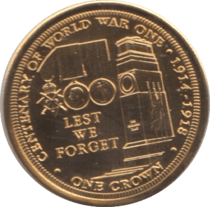 2014 9ct GOLD PROOF LIKE CROWN TRISTAN DA CUNHA - Gold World Coins - Cambridgeshire Coins