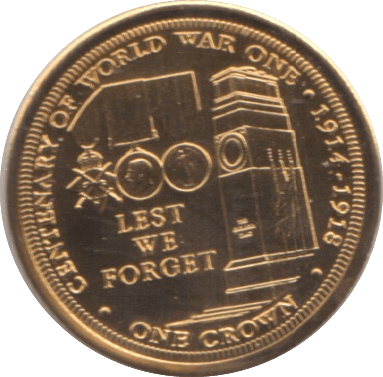 2014 9ct GOLD PROOF LIKE CROWN TRISTAN DA CUNHA - Gold World Coins - Cambridgeshire Coins