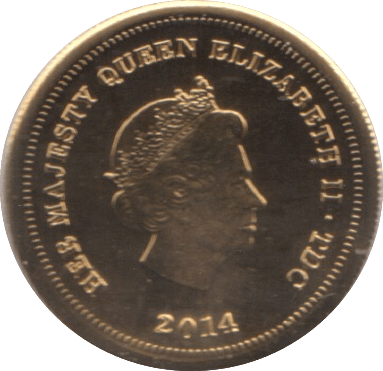 2014 9ct GOLD PROOF LIKE CROWN TRISTAN DA CUNHA - Gold World Coins - Cambridgeshire Coins
