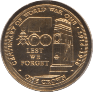 2014 9ct GOLD PROOF LIKE CROWN TRISTAN DA CUNHA - Gold World Coins - Cambridgeshire Coins