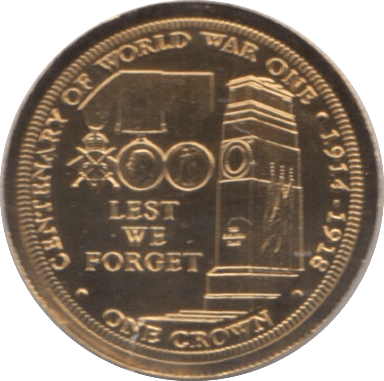 2014 9ct GOLD PROOF LIKE CROWN TRISTAN DA CUNHA - Gold World Coins - Cambridgeshire Coins