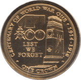 2014 9ct GOLD PROOF LIKE CROWN TRISTAN DA CUNHA - Gold World Coins - Cambridgeshire Coins