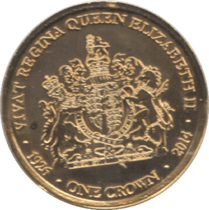 2014 9ct GOLD PROOF LIKE CROWN TRISTAN DA CUNHA - Gold World Coins - Cambridgeshire Coins