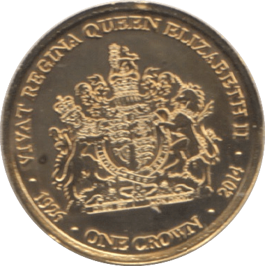 2014 9ct GOLD PROOF LIKE CROWN TRISTAN DA CUNHA - Gold World Coins - Cambridgeshire Coins