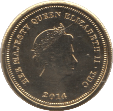 2014 9ct GOLD PROOF LIKE CROWN TRISTAN DA CUNHA - Gold World Coins - Cambridgeshire Coins