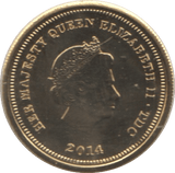 2014 9ct GOLD PROOF LIKE CROWN TRISTAN DA CUNHA - Gold World Coins - Cambridgeshire Coins