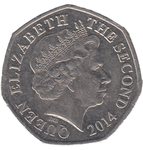 2014 BAILIWICK OF JERSEY 50P - 50P REGIONAL ISSUES - Cambridgeshire Coins