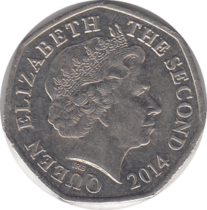 2014 BAILIWICK OF JERSEY 50P - WORLD COINS - Cambridgeshire Coins