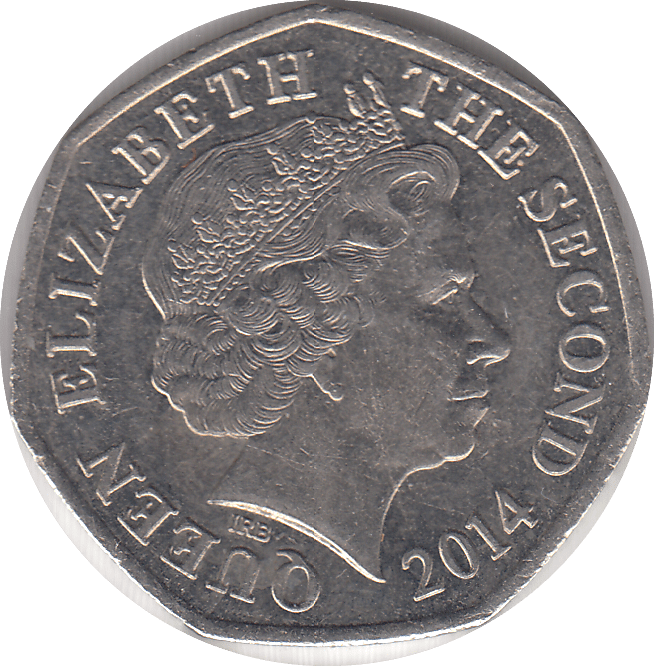 2014 BAILIWICK OF JERSEY 50P - WORLD COINS - Cambridgeshire Coins