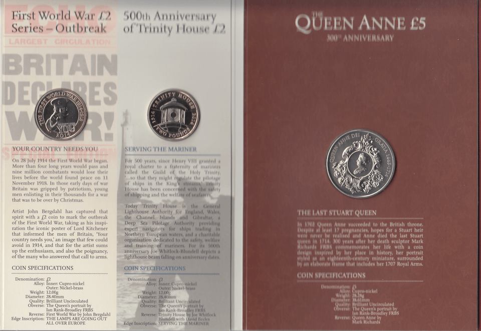 2014 BRILLIANT UNCIRCULATED ANNUAL COIN YEAR SET - Brilliant Uncirculated Year Sets - Cambridgeshire Coins