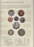 2014 BRILLIANT UNCIRCULATED DEFINITIVE COIN YEAR SET - Brilliant Uncirculated Year Sets - Cambridgeshire Coins