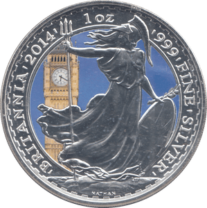 2014 BRITANNIA 1OZ FINE SILVER - SILVER BRITANNIA - Cambridgeshire Coins