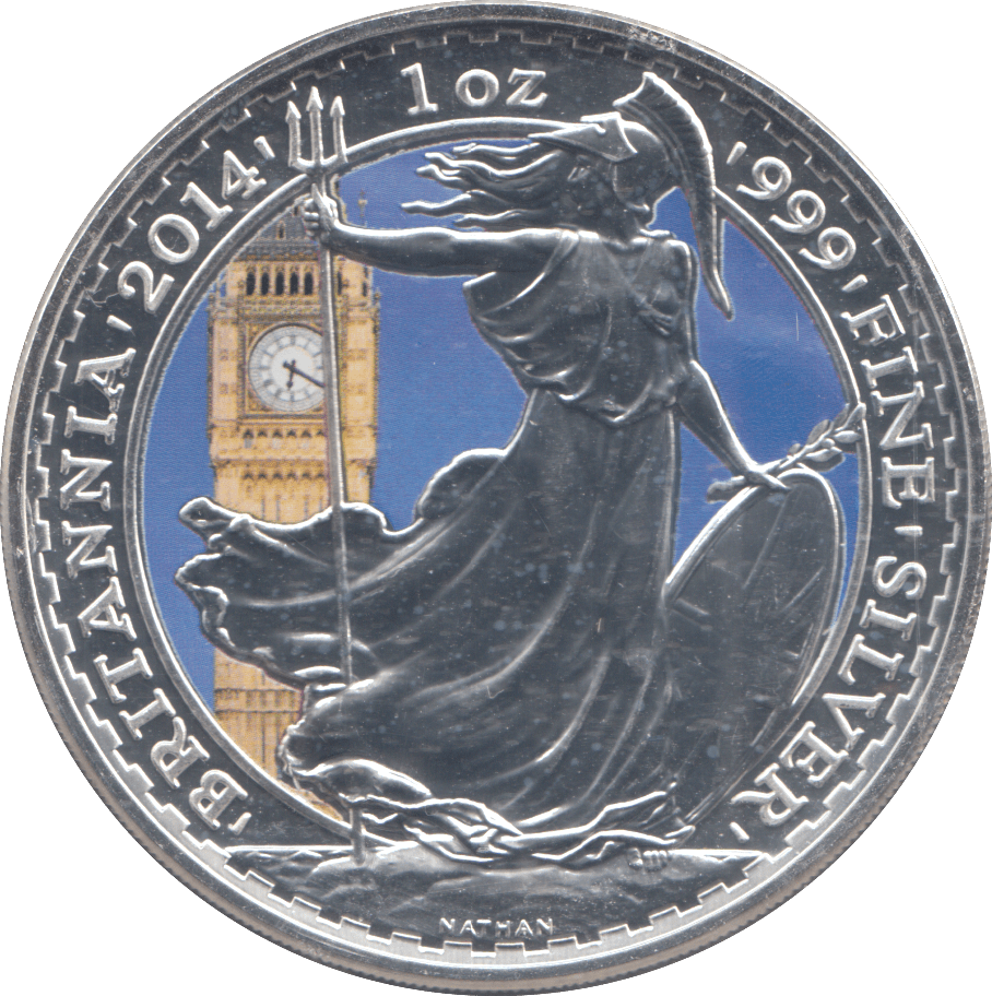 2014 BRITANNIA 1OZ FINE SILVER - SILVER BRITANNIA - Cambridgeshire Coins