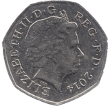 2014 CIRCULATED 50P SHIELD COAT OF ARMS - 50P CIRCULATED - Cambridgeshire Coins