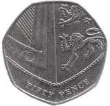 2014 CIRCULATED 50P SHIELD COAT OF ARMS - 50P CIRCULATED - Cambridgeshire Coins