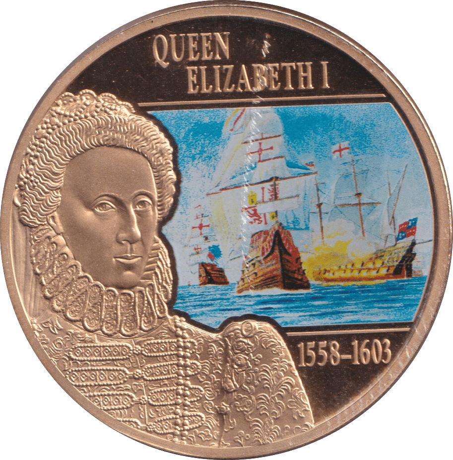 2014 COLOURED DOLLAR COOK ISLANDS - WORLD COINS - Cambridgeshire Coins