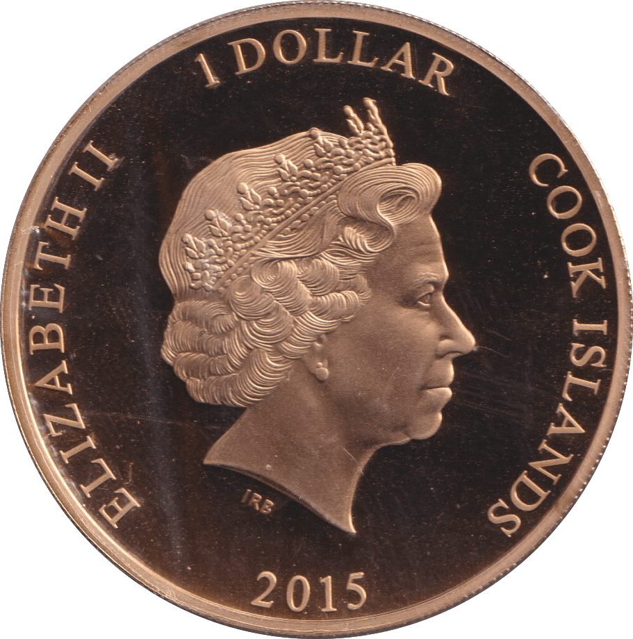 2014 COLOURED DOLLAR COOK ISLANDS - WORLD COINS - Cambridgeshire Coins