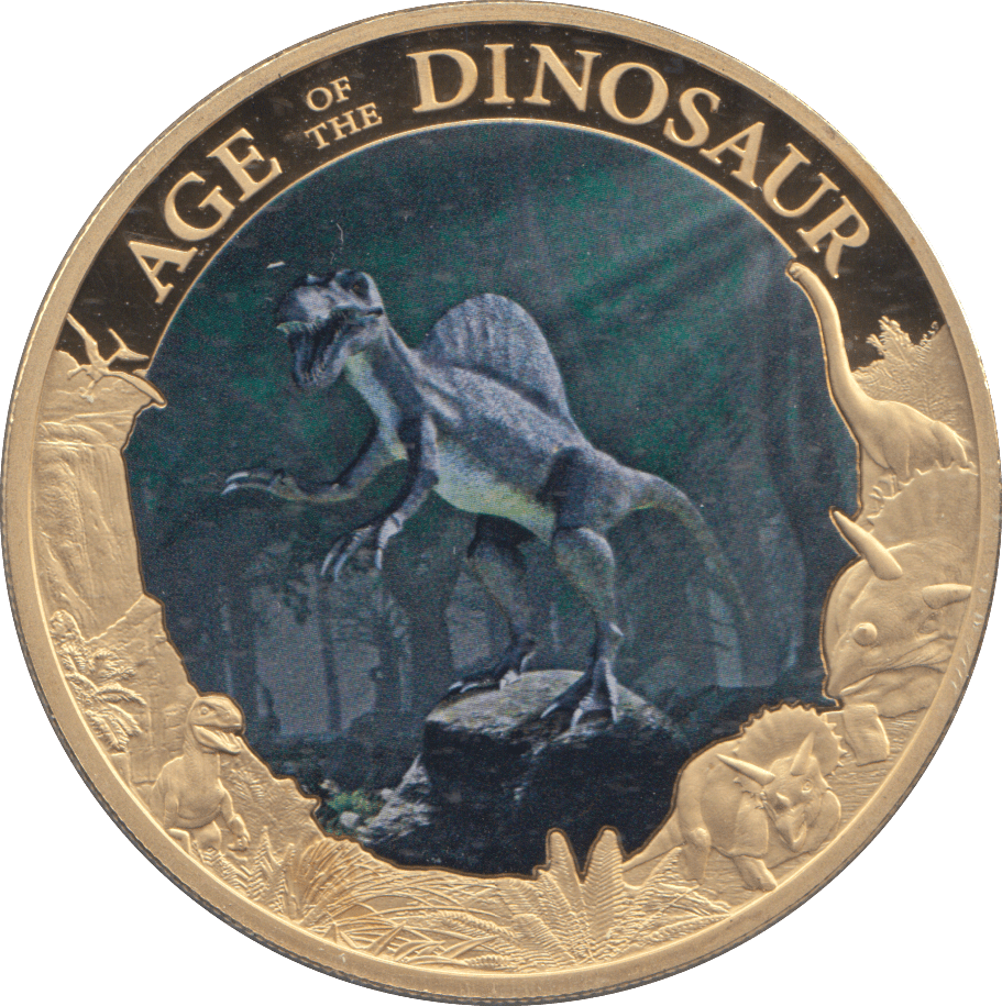 2014 DOLLAR AGE OF DINOSAURS COOK ISLANDS - WORLD COINS - Cambridgeshire Coins
