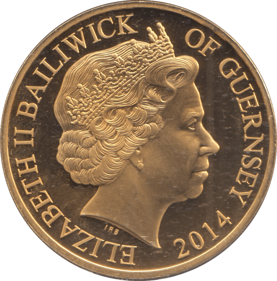 2014 FIFTY PENCE GUERNSEY - WORLD COINS - Cambridgeshire Coins