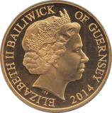 2014 FIFTY PENCE GUERNSEY - WORLD COINS - Cambridgeshire Coins