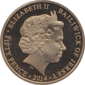 2014 FIFTY PENCE JERSEY F155 - WORLD COINS - Cambridgeshire Coins