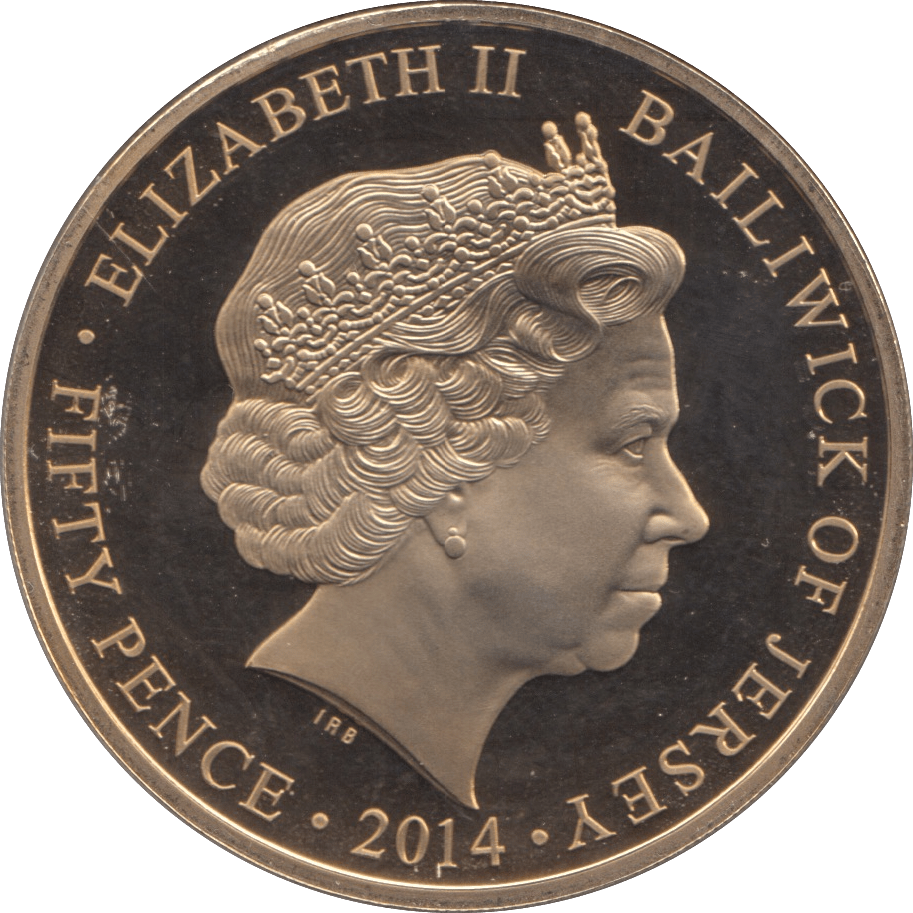 2014 FIFTY PENCE JERSEY F155 - WORLD COINS - Cambridgeshire Coins