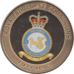 2014 FIFTY PENCE ROYAL AIR FORCE REGIMENT - WORLD COINS - Cambridgeshire Coins