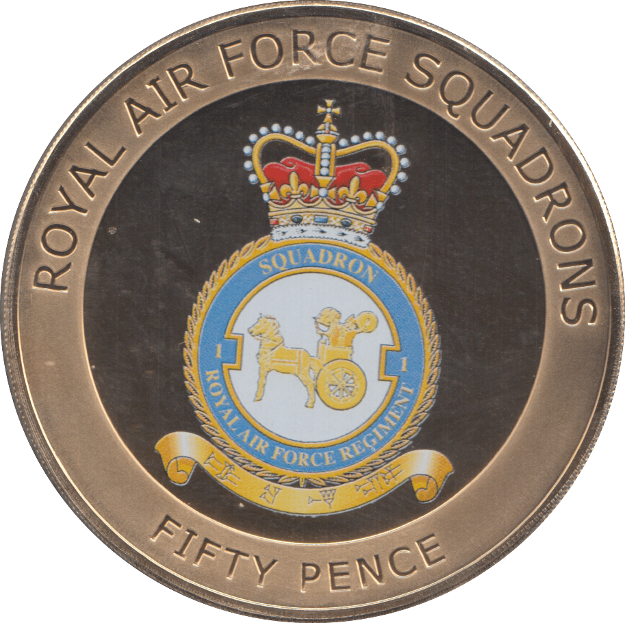 2014 FIFTY PENCE ROYAL AIR FORCE REGIMENT - WORLD COINS - Cambridgeshire Coins