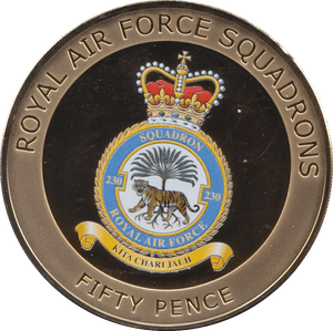 2014 FIFTY PENCE ROYAL AIR FORCE SQUADRONS KITA CHARI JAUH - WORLD COINS - Cambridgeshire Coins