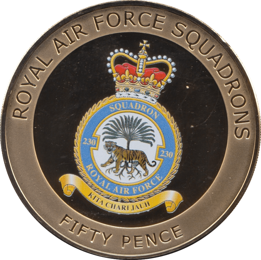 2014 FIFTY PENCE ROYAL AIR FORCE SQUADRONS KITA CHARI JAUH - WORLD COINS - Cambridgeshire Coins