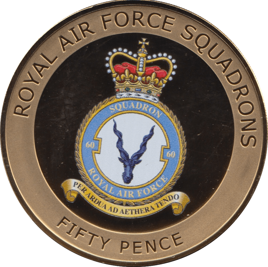 2014 FIFTY PENCE ROYAL AIR FORCE SQUADRONS PER ARDUA AD AETHERA TENDO - WORLD COINS - Cambridgeshire Coins