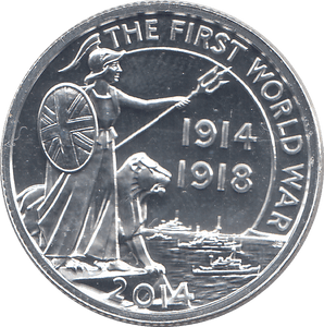 2014 FINE SILVER FIRST WORLD WAR COMMEMORATIVE £20 COIN - SILVER WORLD COINS - Cambridgeshire Coins