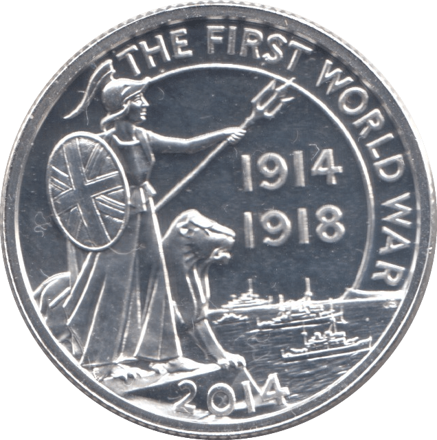 2014 FINE SILVER FIRST WORLD WAR COMMEMORATIVE £20 COIN - WORLD COINS - Cambridgeshire Coins