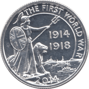 2014 FINE SILVER FIRST WORLD WAR COMMEMORATIVE £20 COIN - WORLD COINS - Cambridgeshire Coins