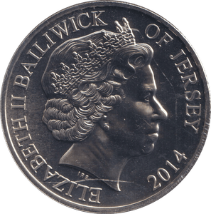 2014 FIRST WORLD WAR £5 BAILIWICK OF JERSEY BU - WORLD COINS - Cambridgeshire Coins