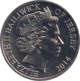 2014 FIRST WORLD WAR £5 BAILIWICK OF JERSEY BU - WORLD COINS - Cambridgeshire Coins