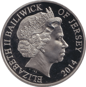 2014 FIVE POUND BAILIWICK OF JERSEY - WORLD COINS - Cambridgeshire Coins