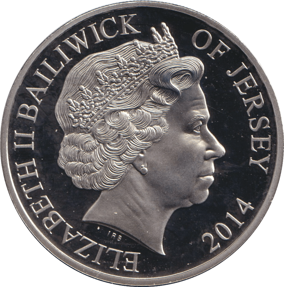 2014 FIVE POUND BAILIWICK OF JERSEY - WORLD COINS - Cambridgeshire Coins