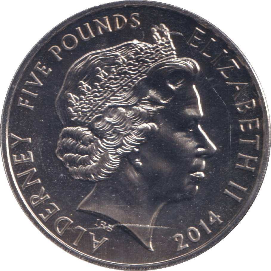 2014 FIVE POUND KING GEORGE BU - £5 BU - Cambridgeshire Coins