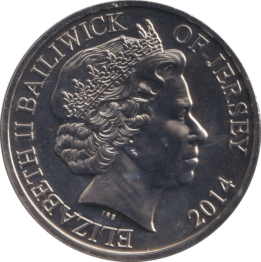 2014 FIVE POUNDS JERSEY POPPY - WORLD COINS - Cambridgeshire Coins