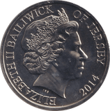 2014 FIVE POUNDS JERSEY POPPY - WORLD COINS - Cambridgeshire Coins