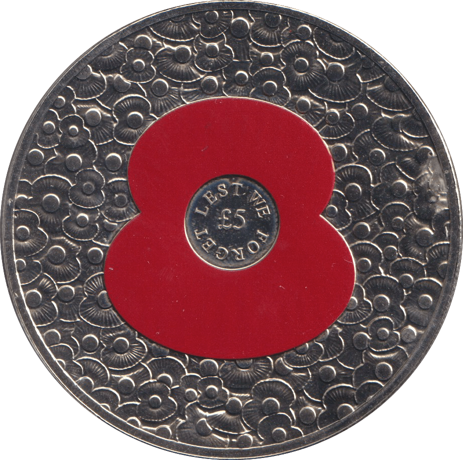 2014 FIVE POUNDS JERSEY POPPY - WORLD COINS - Cambridgeshire Coins