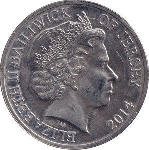2014 FIVE POUNDS LEST WE FORGET - WORLD COINS - Cambridgeshire Coins
